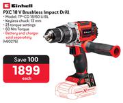 Einhell PXC 18V Brushless Impact Drill TP-CD 18/60 Li-BL
