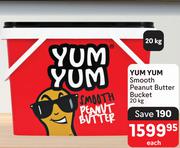 Yum Yum Smooth Peanut Butter Bucket-20Kg Each