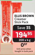 Ellis Brown Creamer Stick Pack-200 x 4g