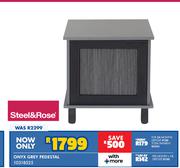 Steel&Rose Onyx Grey Pedestal 10318525