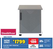 Steel&Rose Glacier Grey Pedestal 10318506