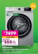 Hisense 8Kg Front Loader Washing Machine
