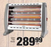 Salton 3 Bar Heater-Each