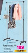 Mainstays Single Garment Rail
