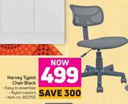 Harvey Typist Chair Black