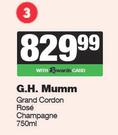 G.H Mumm Grand Cordon Rose Champagne-750ml