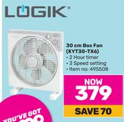 Logik 30cm Box Fan KYT30-TX6
