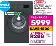 Defy 8Kg Front Loader Washing Machine