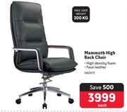Mammoth High Back Chair