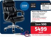 Majuro High Back Chair