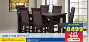Amber 7 Piece Dinette Set