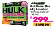 Nutritech Hulk Gainer Box Assorted-4Kg Each