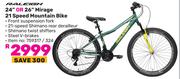 Raleigh 24" Or 26" Mirage 21 Speed Mountain Bike