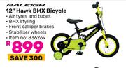 0Raleigh 12" Hawk BMX Bicycle