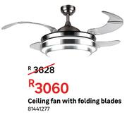Ceiling Fan With Folding Blades 81441277