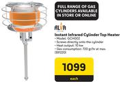 Alva Instant Infrared Cylinder Top Heater GCH002