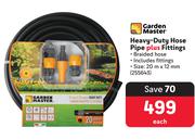 Garden Master Heavy-Duty Hose Pipe Plus Fittings