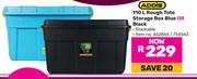 Addis 110L Rough Tote Storage Box Blue Or Black 462844/754543