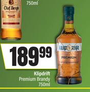 Klipdrift Premium Brandy-750ml