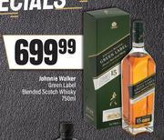 Johnnie Walker Green Label Blended Scotch Whisky-750ml