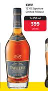 KWV 12 Yo Signature Limited Release-750ml