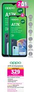 2 x Oppo A17K 4G Smartphone-On 1GB Red Top Up Core More Data + On Promo 70