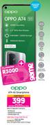 Oppo A74 4G Smartphone-On 1GB Red Top Up Core More Data