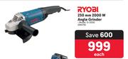 Ryobi 230mm 2000W Angle Grinder G-2000