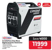 Gentech 3.5 KVA Pure Sine Wave Digital Inverter Generator GP3500ISE