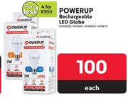 Powerup Rechargeable LED Globe-For 4