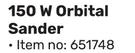 Ryobi 150W Orbital Sander-Each
