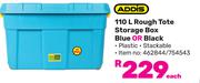 Addis 110Ltr Rough Tote Storage Box (Blue Or Black)-Each