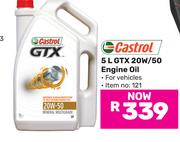 Castrol GTX 20W/50 Engine Oil-5Ltr