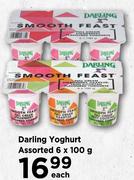Darling Yoghurt Assorted-6 x 100g Each