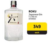 Roku Japanese Gin-750ml Each