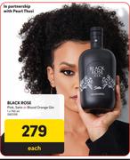 Black Rose Pink, Satin Or Blood Orange Gin-750ml Each