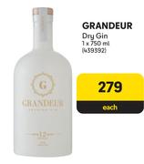 Grandeur Dry Gin-750ml Each