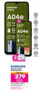 2 x Samsung Galaxy A04e Smartphone-On Red Flexi 150 + Flexi 80