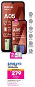 2 x Samsung Galaxy A05 Smartphone-On Red Flexi 150 + Flexi 80