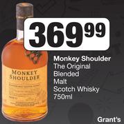 Monkey Shoulder The Original Blended Malt Scotch Whisky-750ml