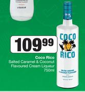 Coco Rico Salted Caramel & Coconut Flavoured Cream Liqueur-750ml