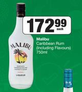 Malibu Caribbean Rum (Including Flavours)-750ml Each