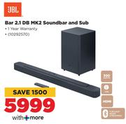 JBL Bar 2.1 DB MK2 Soundbar And Sub