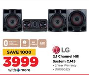 LG 2.1 Channel HiFi System CJ45