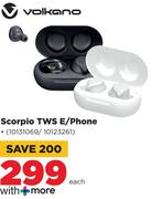 Volkano Scorpio TWS Earphone-Each