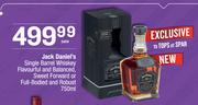 Jack Daniel's Single Barrel Whisky Flavourful & Balanced, Sweey Forward, Full Body & Robust-750ml EA