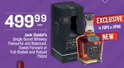 Jack Daniel's Single Barrel Whisky Flavourful & Balanced,Sweet Forward Or Full Bodied & Robust-750ml