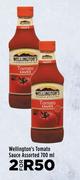 Wellington's Tomato Sauce Assorted-For 2 x 700ml