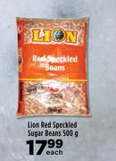 Lion Red Speckled Sugar Beans-500g Each