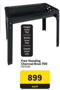 Free Standing Charcoal Braai 700 397209